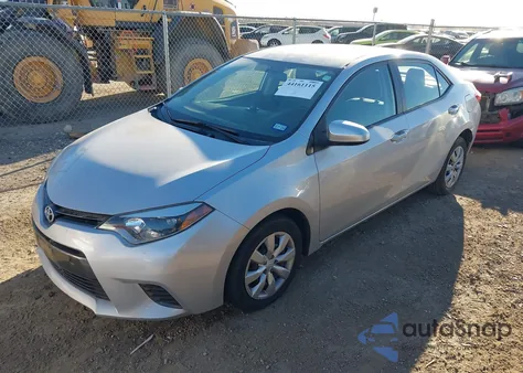 2016 Toyota Corolla Le z USA, uszkodzony, nr VIN 2T1BURHE9GC717448